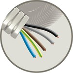 Kunststof installatiebuis, voorbedraad Snelflex 5G6 Kunststof installatiebuis, voorbedraad Snelflex 5G6
